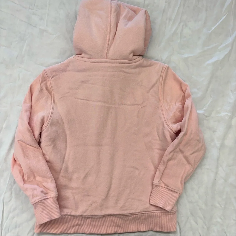 Hanna Kids Girls Pink Sherpa Lined Zip Up Hoodie Sweater Jacket Size‎ 110/5